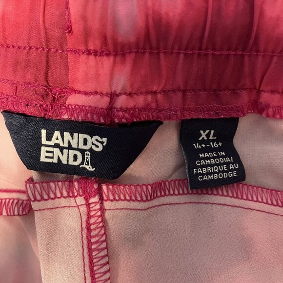 Lands' End NWT Kids Dark Berry Tie Dye Lightweight Joggers Bottoms Pants Size XL - Picture 5 of 9